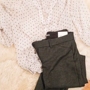 NWT Express Skinny MidRise pant - textured gray